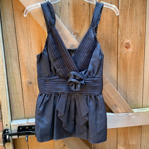 Arden B gorgeous 100% Navy blue Silk top with new tags! - Picture 2 of 6